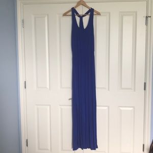 Striking blue maxi dress